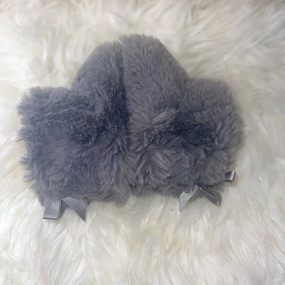 Fuzzy Faux Fur Bow Tie UGG Boots - Picture 4 of 5